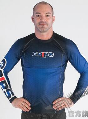 Grips海外购WASP RASHGUARD HONEYCOMB紧身防磨衣MMA压缩紧身衣