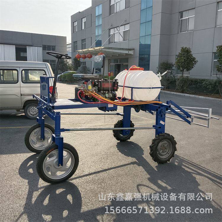 自走式四轮打药机 轮距可调高架喷药车 液压升降农用喷药机