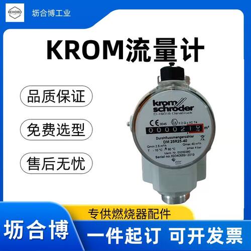 德国krom燃气流量计DM250Z100霍科德品牌天然气过滤器节能型