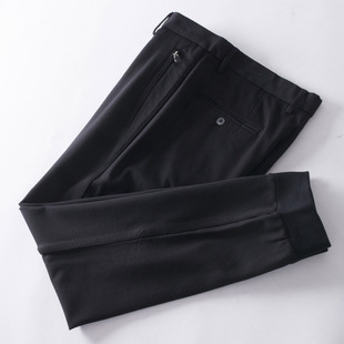 36一线品牌弹力卫裤 男 断码 黑色束脚中腰九分裤 清只有32