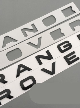 适用机盖标ROVER RANGE车标英文字母揽胜车贴标志极光字标