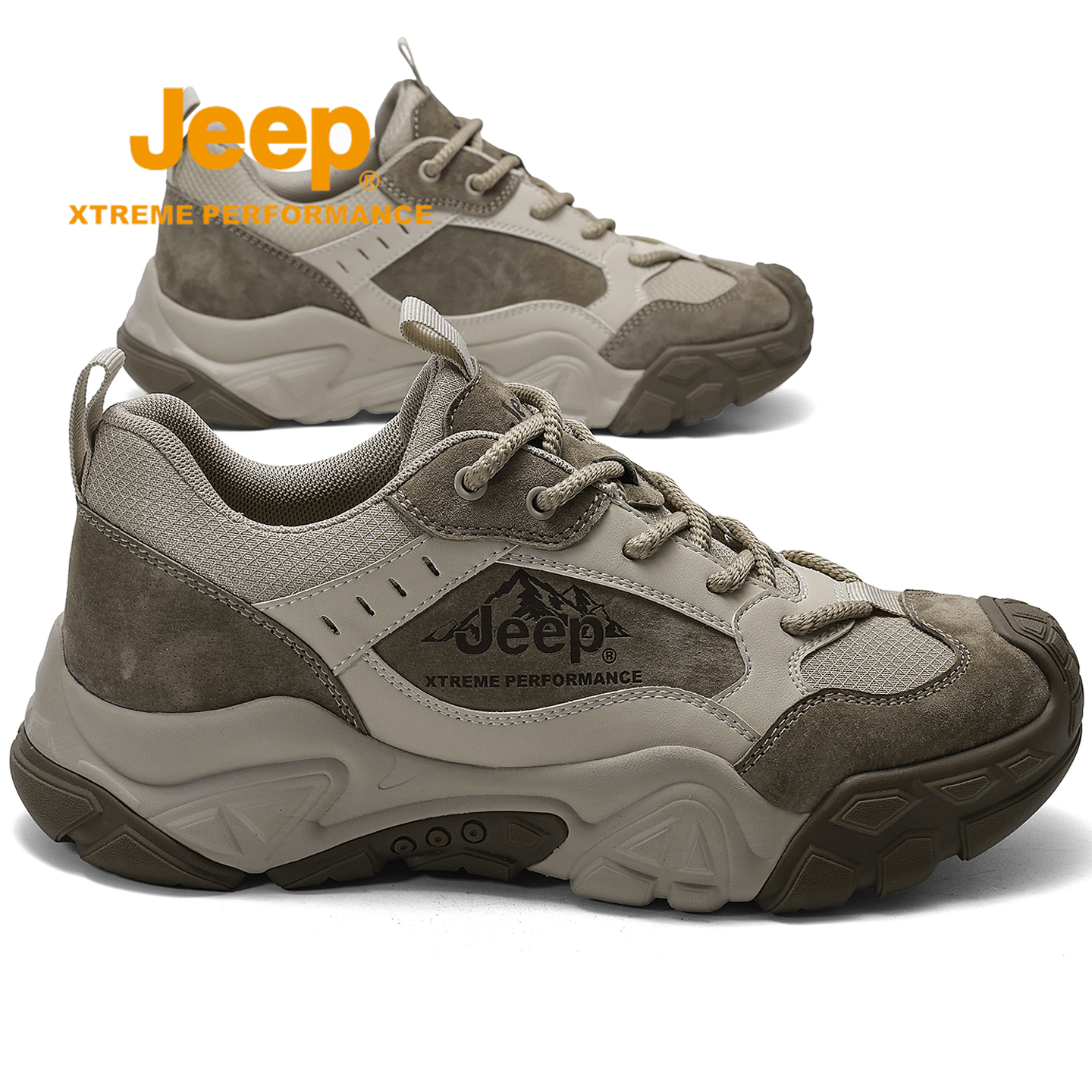 jeep登山运动鞋男冬季爸爸休闲鞋