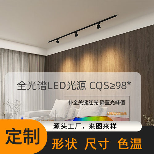 爱斯兰led轨道射灯轻奢客厅卧室背景墙家用天花无主灯明装无主灯