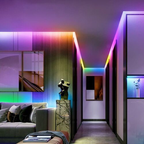 厂家直销5050幻彩灯带 七彩RGB 12V/24V单点单控 防水断点续传 可