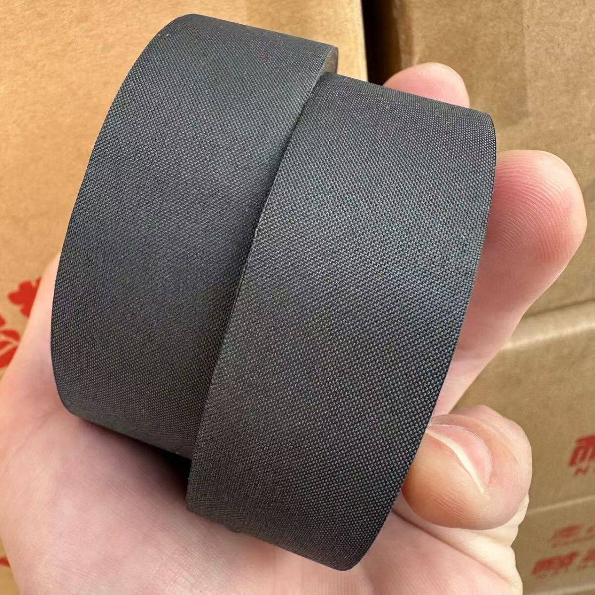 涤纶布粘胶带布基电工涤纶布耐高温发动机舱耐磨防潮绝缘帆布胶带