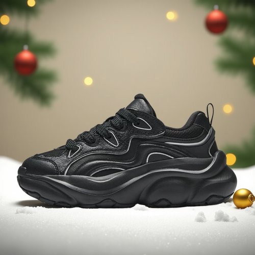 安踏萌爪鞋厚底增高老爹鞋女鞋