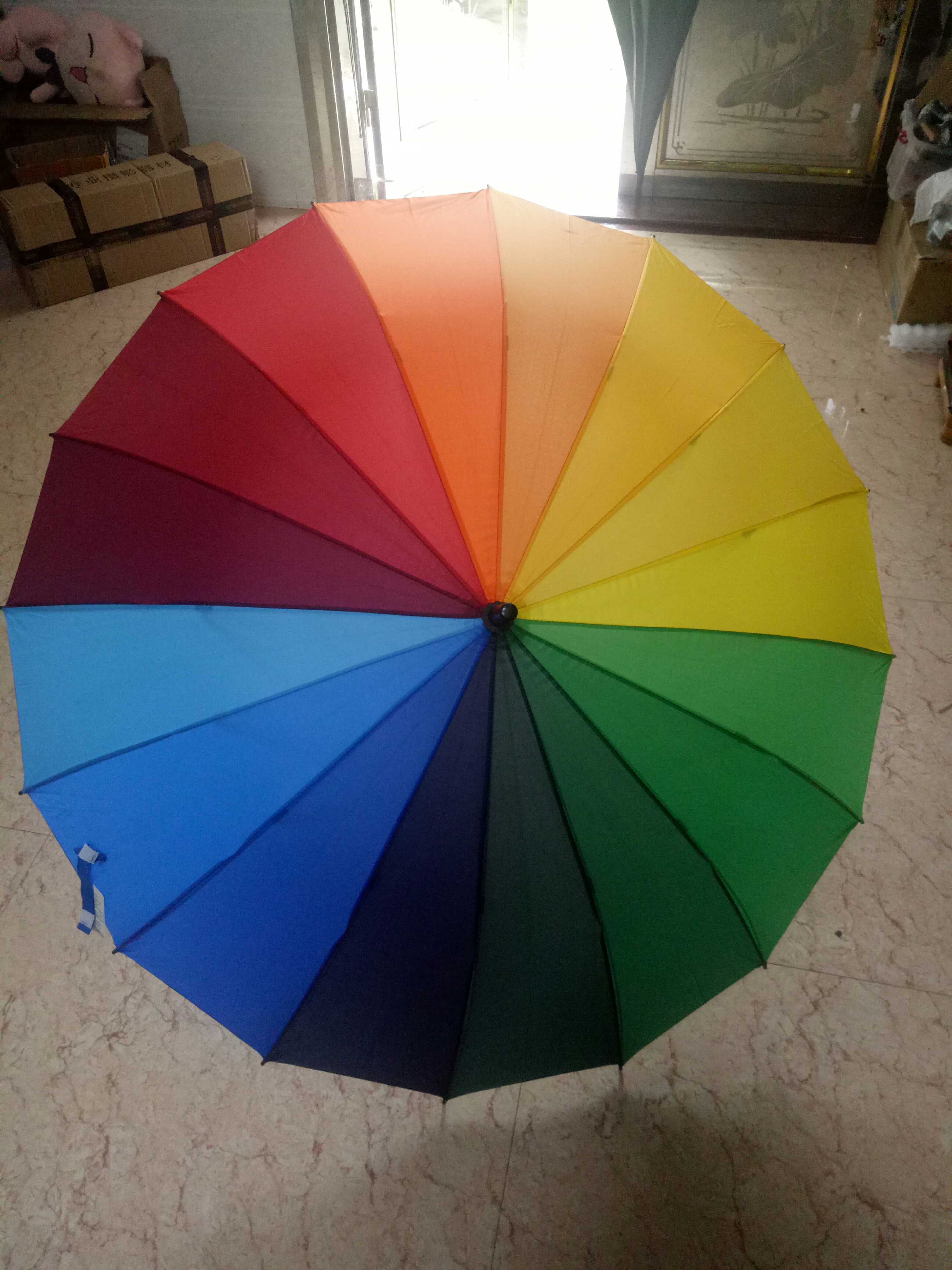 骨超大彩虹伞价格 骨超大彩虹伞图片 星期三