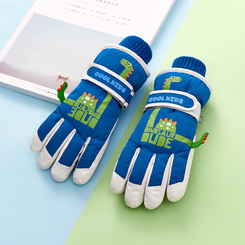 儿童玩雪滑雪手套男童冬天小学生可爱小恐龙加绒防风防水防寒保暖,服饰配件/皮带/帽子/围巾,手套,淘宝优惠券,粉丝福利购,淘宝优惠卷