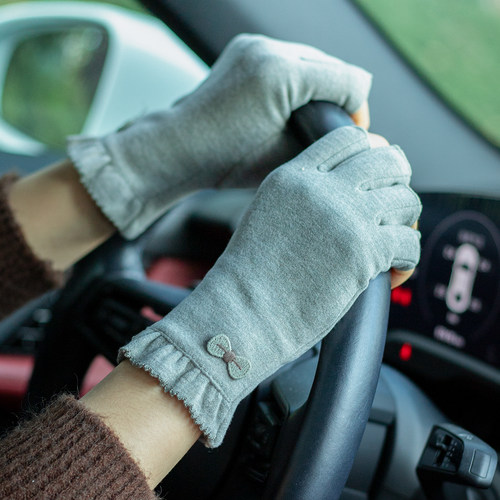 半指手套女秋冬季薄款弹力保暖
