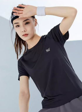 361速干运动t恤女冰丝短袖跑步训服吸湿排汗透气宽松长袖上衣夏季