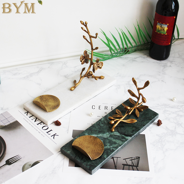 欧美式印度进口手工大理石底座黄铜热卖铜梅花枝橄榄枝红酒架