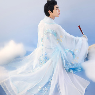 龙曜丨如梦霓裳原创明制汉服男装中国风重工刺绣道袍2024年秋