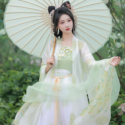 如梦霓裳2023夏季绣花诃子裙