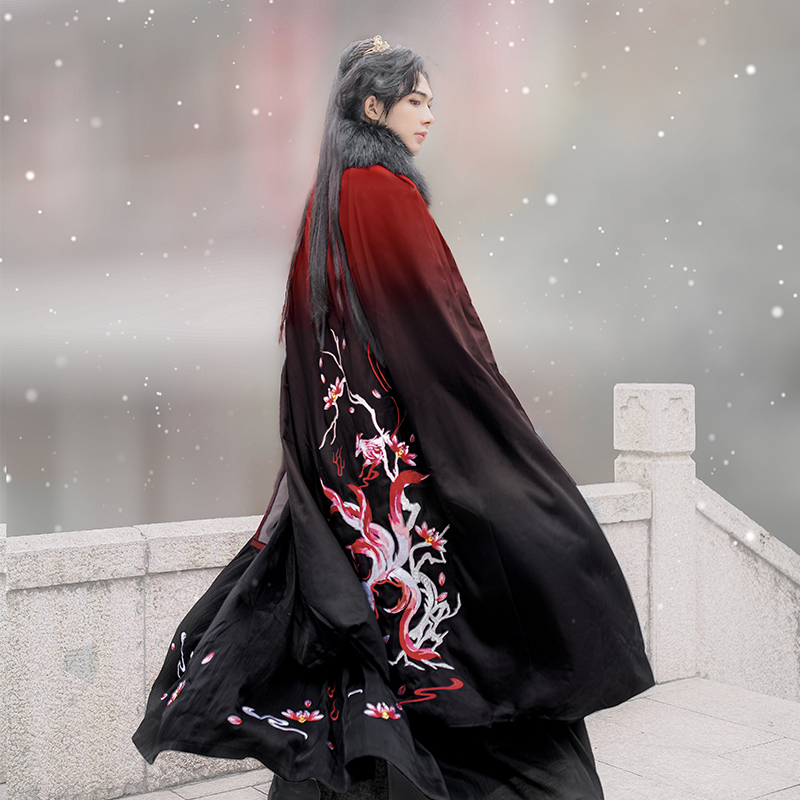 如梦霓裳九尾加绒加厚出山汉服