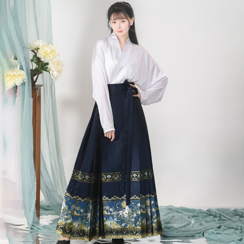 如梦霓裳汉服显瘦马面裙妆花织金