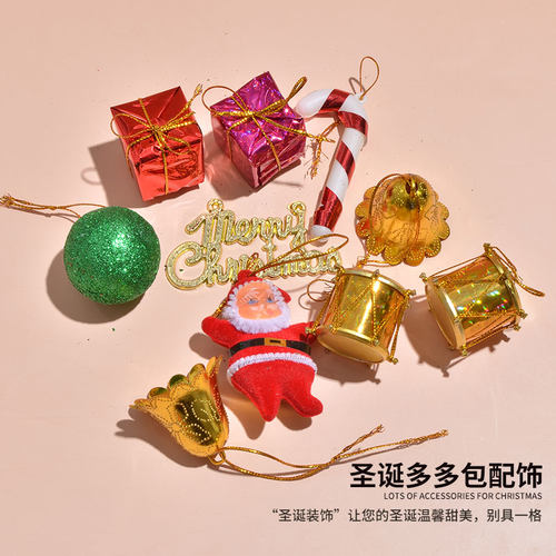 圣诞节多多包铃铛圆球蝴蝶结装饰