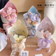 神器diy花艺包装 定型片鲜花花束包装 纸 女神节油画风一体式 花中情