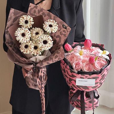 花中情豹有钱高级感斑马兽纹纸