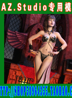 daz3d studio模型Genesis3 个性狂野风格服装合集之一(3M-193)