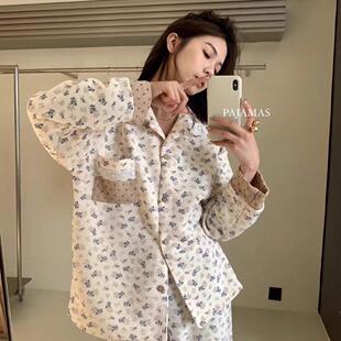 METWO 朴素的松弛感！田园家居服早春新款宽松舒适可外穿睡衣套装