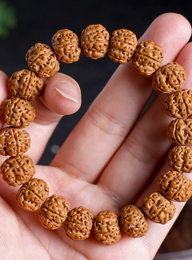 精品树王小金刚菩提手串盘龙双龙纹文玩盘玩手串男女佛珠手持