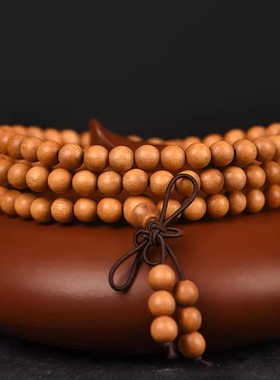 老料老山东加澳檀香木佛珠手串手链项持文玩念珠108颗男女士批发