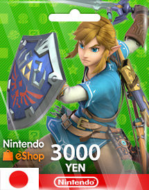 任天堂3000日点eshop NS充值卡Switch WII WIIU 3DS点卡日服