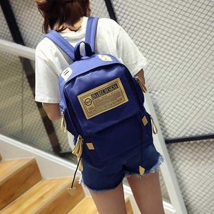 情侣大学男士 女校园背包学生容量书包双肩帆布英伦大韩版 包电脑