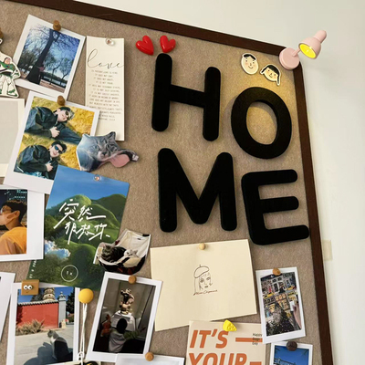 小红书同款毛毡板照片墙diy装饰