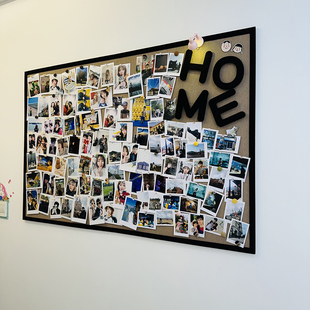 毛毡板照片墙贴免打孔幼儿园软木板展示背景客厅卧室书桌墙面装 饰