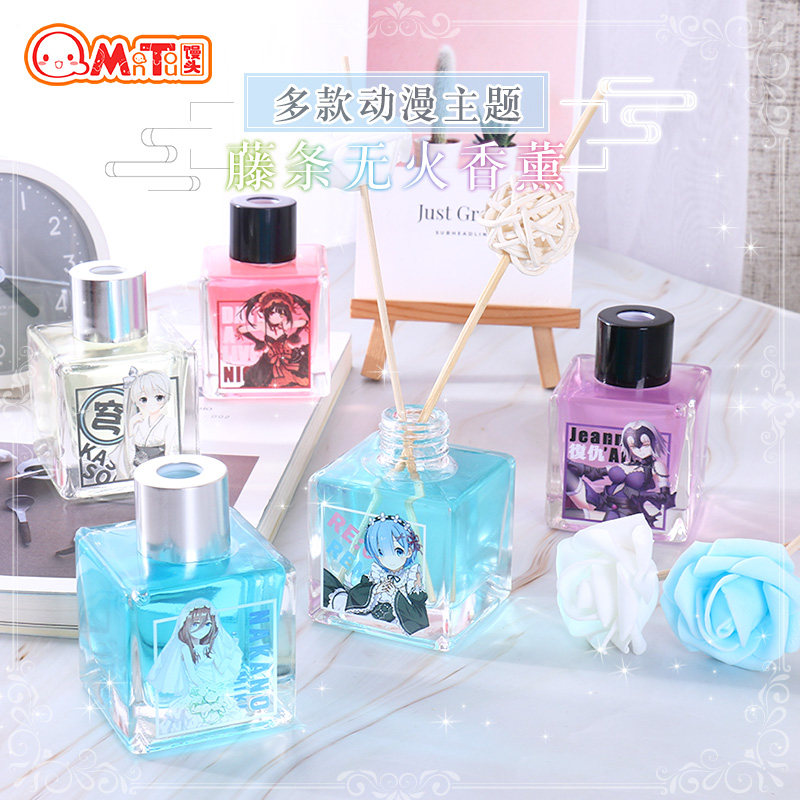 馒头社二次元动漫周边五等分的花嫁中野三玖藤条无火香薰香水饰品-馒头