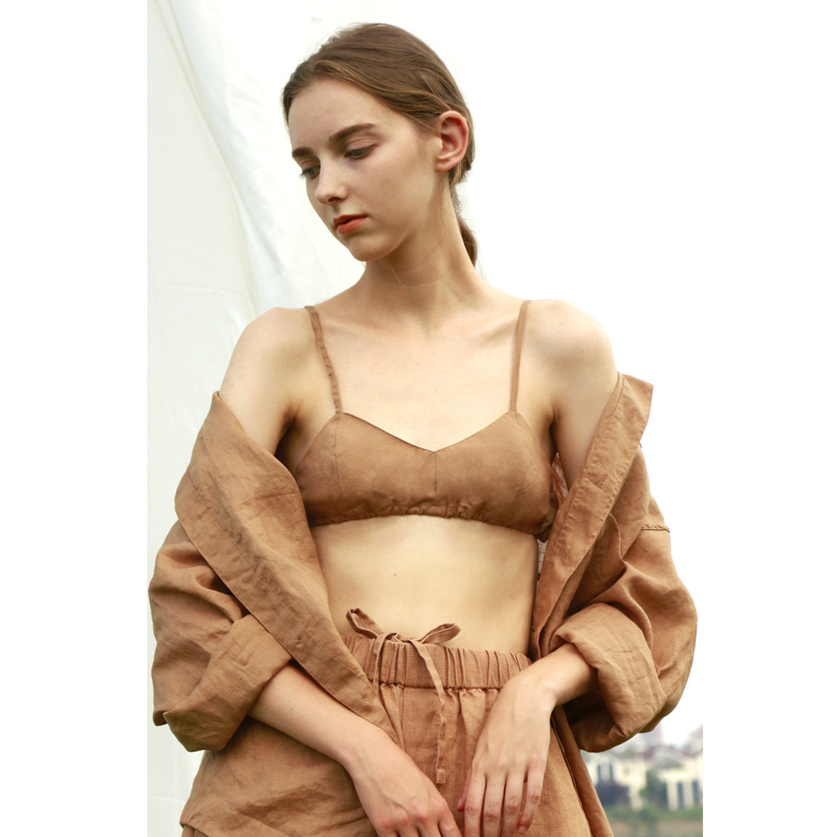 陈小满无钢圈文胸超薄全亚麻透气吸汗夏季全罩杯法式内衣bralette,女士内衣/男士内衣/家居服,文胸,淘宝优惠券,粉丝福利购,淘宝优惠卷