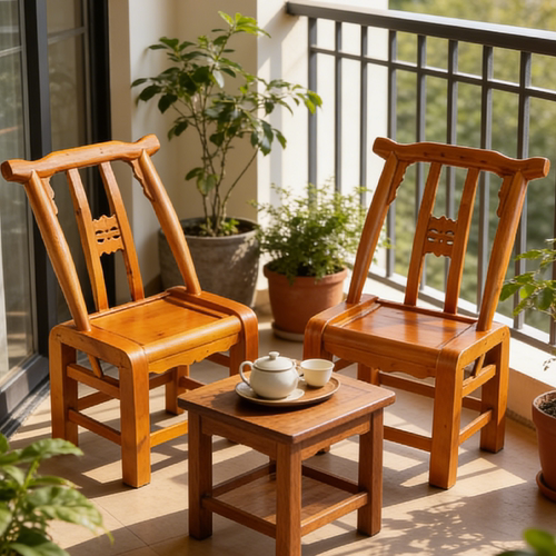 实木椅靠背椅手工于弯靠背木椅