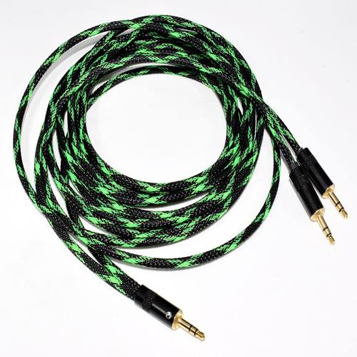 3.5mm立体声转左右声道蓝牙小音箱3.5一分二公对公AUX音频连接线