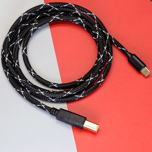 安卓苹果手机TYPEC转USB 器声卡电钢琴OTG数据连接线 B方口解码