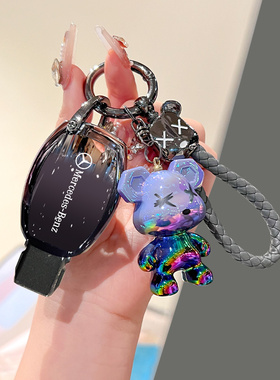 适用奔驰c180钥匙套老款b200插入式e200壳c200扣e180l汽车v260包