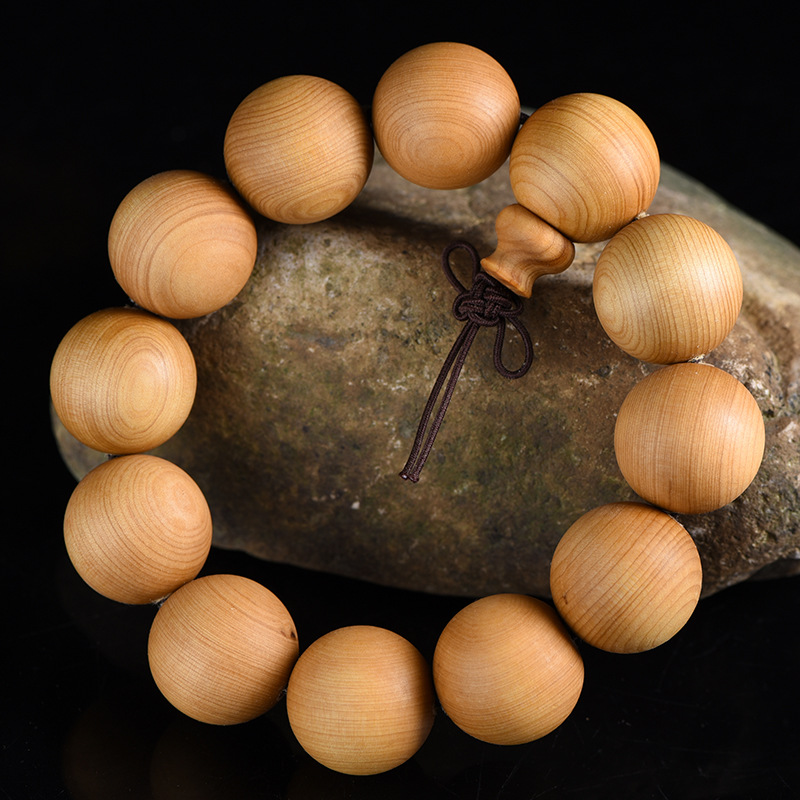太行崖柏素珠佛珠手串高油性木串念珠文玩2.0男女款108颗手饰品
