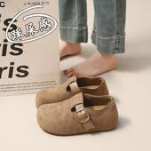 女2026新款 秋季 防滑单鞋 春秋踩屎感勃肯鞋 覆古一脚蹬休闲鞋 0128n