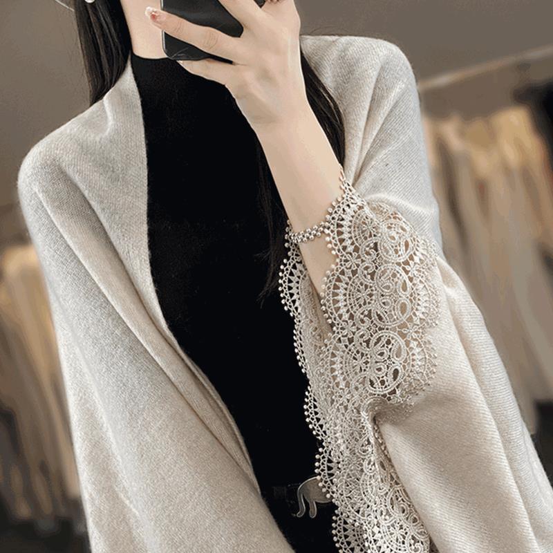 秋冬季披肩女外搭配裙子2025新款斗篷披风大码针织开衫毛衣1015n