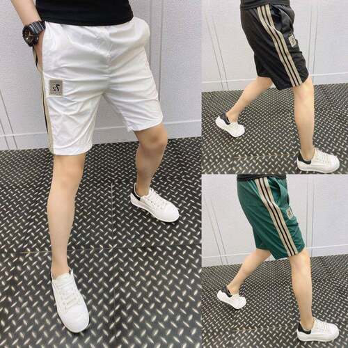短裤夏季男士薄款速干冰丝休闲潮牌沙滩裤百搭痞帅运动五分0727e1