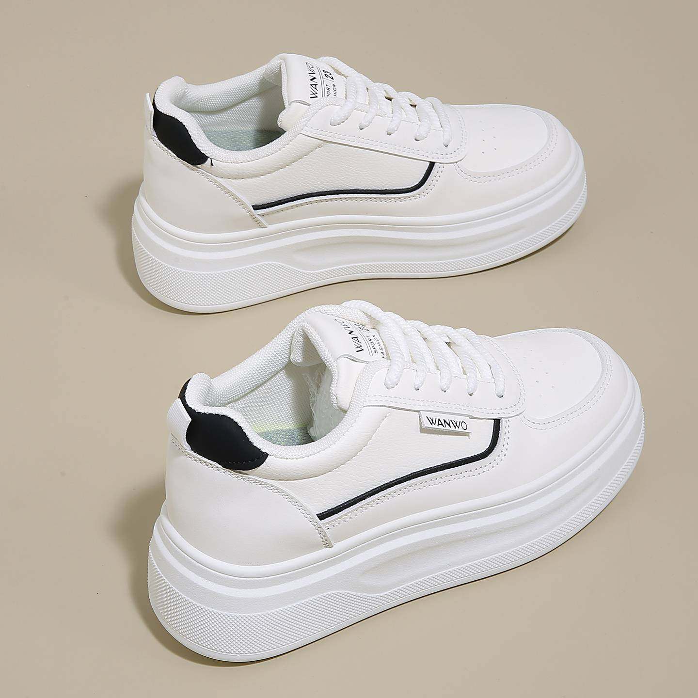 春季小白鞋女鞋春秋款厚底配阔腿裤配裙子百搭6增高显高休0119ud,女鞋,时尚休闲鞋,淘宝优惠券,粉丝福利购,淘宝优惠卷