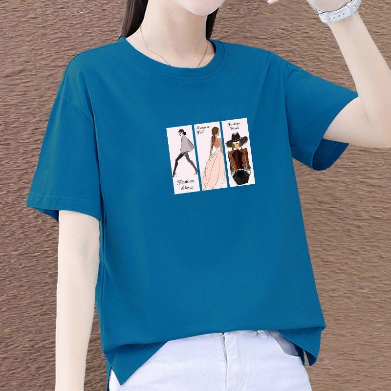 短袖t恤女棉圆领T恤韩版宽松夏装新款胖mm显瘦大码洋气上衣0424d|ruв категории Женская одежда, женской одежды - от Buy2taobao.com для оказания профессиональной услуги покупки агента Taobao