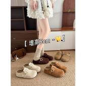 春秋厚底勃肯鞋 一脚蹬赖人博肯0128n 秋季 女包头拖鞋 外穿2026新款