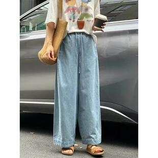 裤子夏季薄款牛仔裤女款小个子九分裤梨型身材大码宽松显瘦0713d
