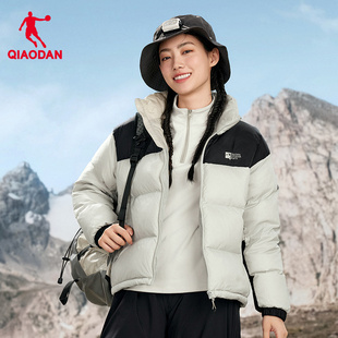 商场同款乔丹羽绒服女士2026年春季新款防泼水防风保暖抗静电外套