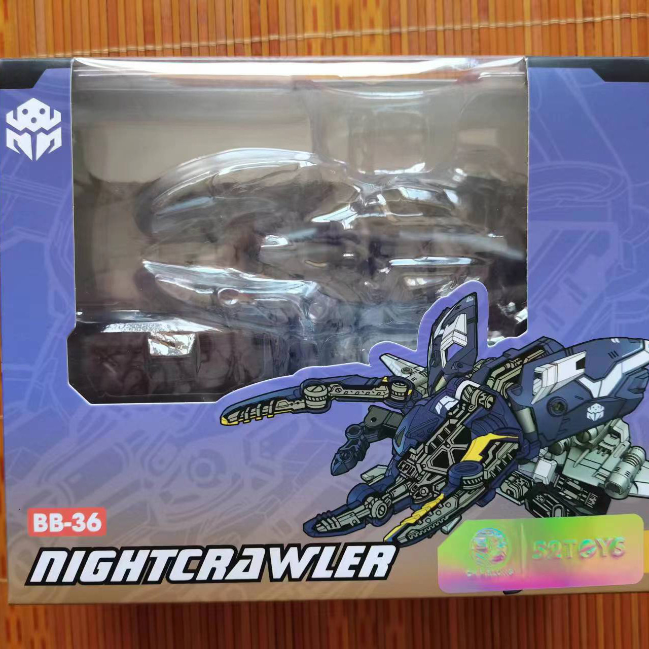 52toys猛兽匣系列bb36夜行者蓝色甲虫变形玩具机甲模型原版内外包
