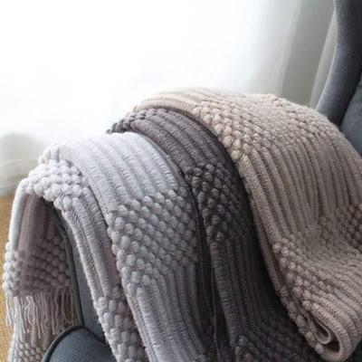knitted airconditioning small blanket siesta bubble blanket