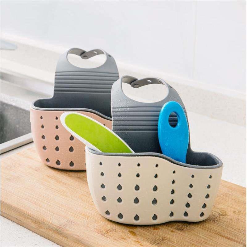 Sink Shelf Soap Sponge Drain rack Kitchen Organizer Holder