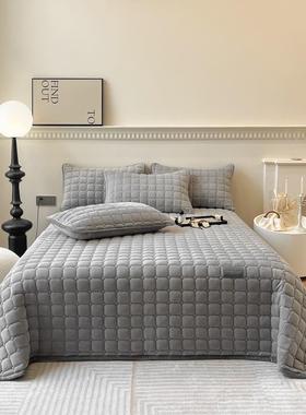 Velvet Bedsheet Bedspread Bed Sheet Bedcover Coverlet linens