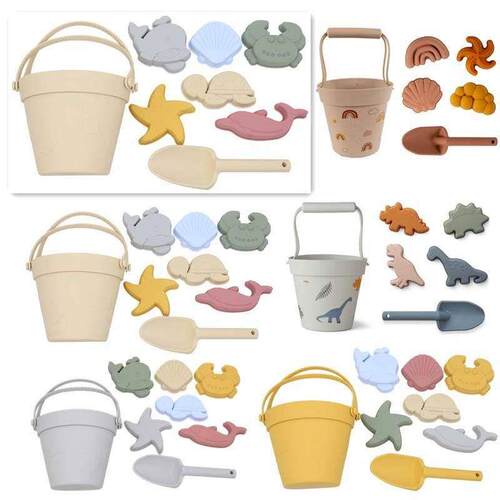 Silicone Beach Toys Kids Sand Molde Tools Set Summer Water P